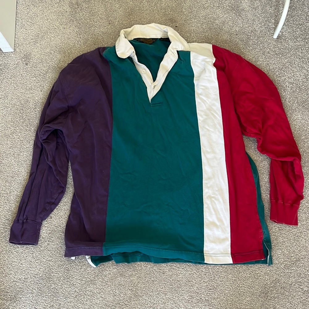 Eddie Bauer Vintage long sleeve Rugy Polo